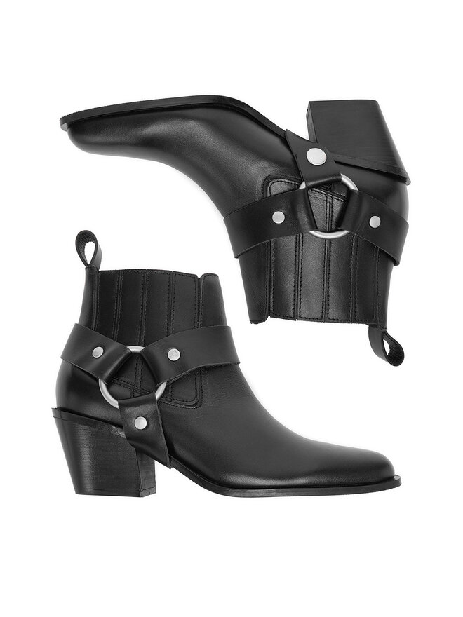 Badura Μποτάκια Badura EO-BONNIE-501-25 Μαύρο