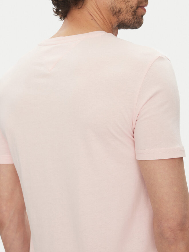 Tommy Jeans Tommy Jeans Marškinėliai DM0DM20363 Rožinė Slim Fit