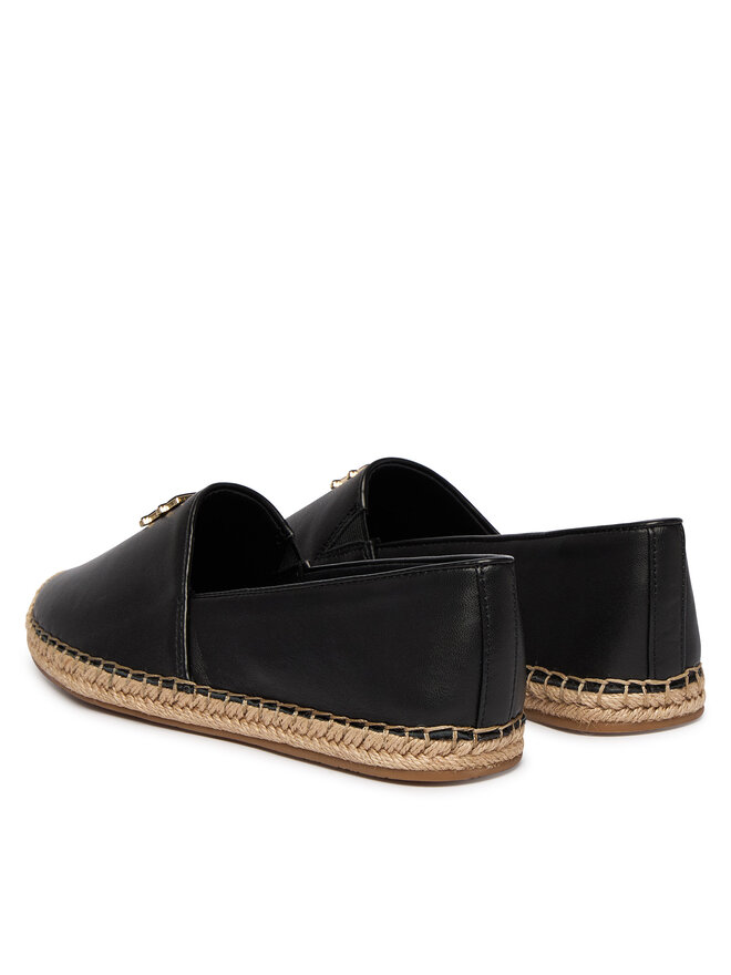 Tommy Hilfiger Espadrilles Tommy Hilfiger Th Logo Leather Espadrille FW0FW09246 Schwarz