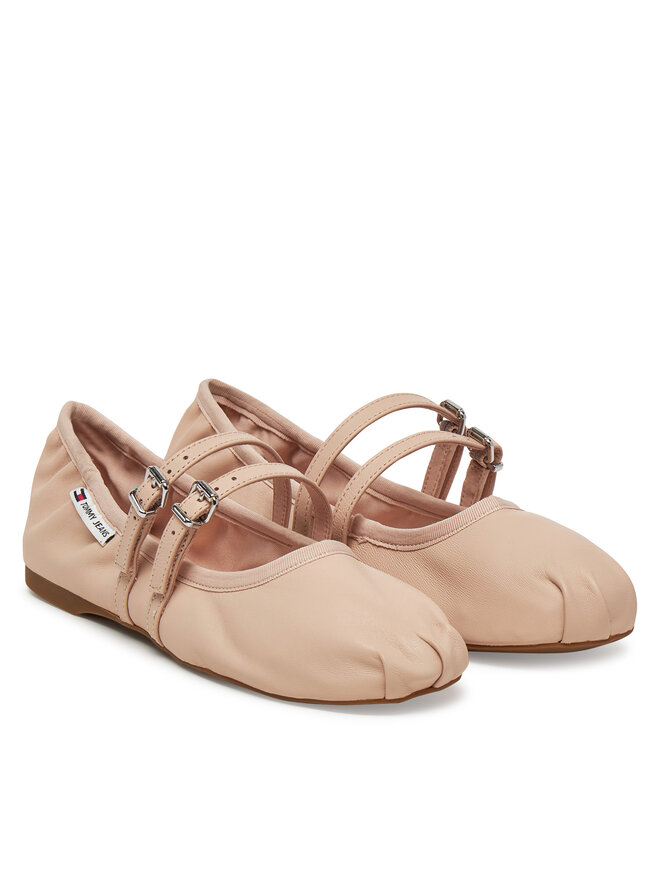 Tommy Jeans Балетки Tommy Jeans Ballerina EN0EN02720 Рожевий