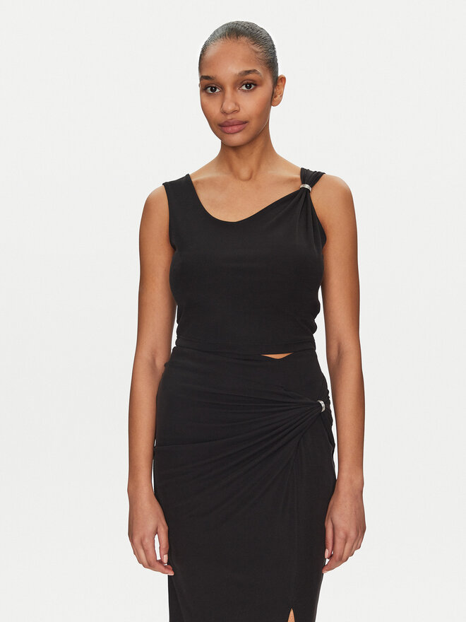 Guess Guess Τοπ W5GP22 KAQL2 Μαύρο Regular Fit