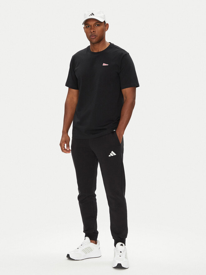 adidas adidas T-Shirt Pennant Trim Graphic JL9228 Schwarz Regular Fit
