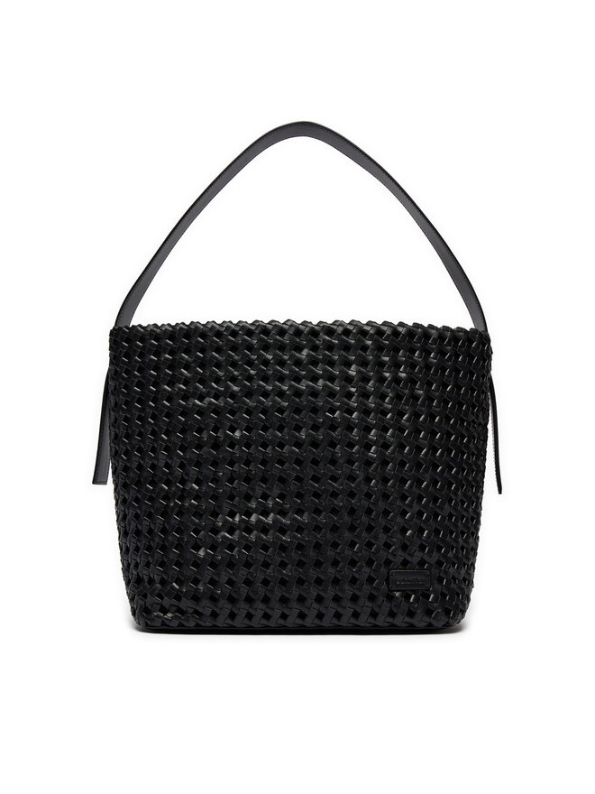 Calvin Klein Handtasche Calvin Klein Ck Braided Medium Shopper K60K612131 Schwarz