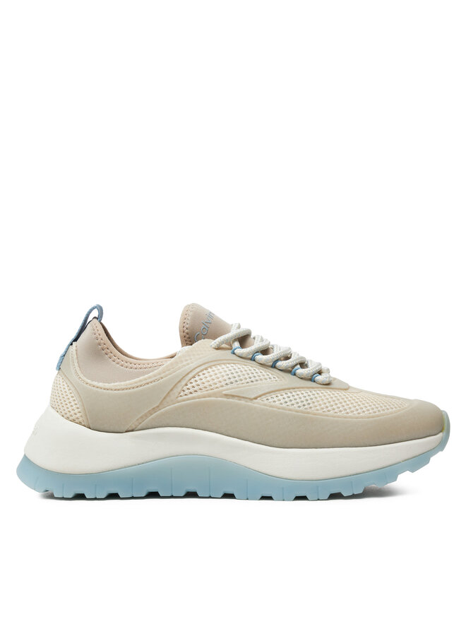 Calvin Klein Сникърси Calvin Klein Runner Lace Up Pearl Mix M HW0HW02079 Бежов