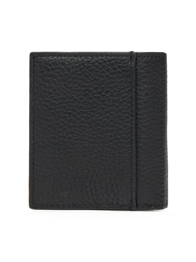 Calvin Klein Μεγάλο Πορτοφόλι Ανδρικό Calvin Klein Ck Leather Comp Trifold W C &Car LV04D1029G Μαύρο