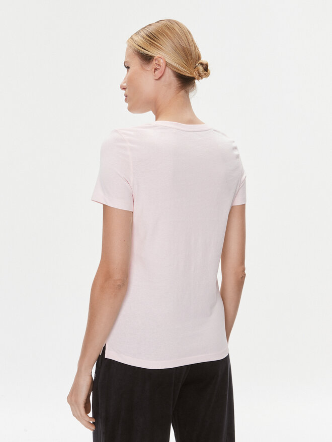 Guess Guess Marškinėliai W1YI1B I3Z14 Rožinė Slim Fit
