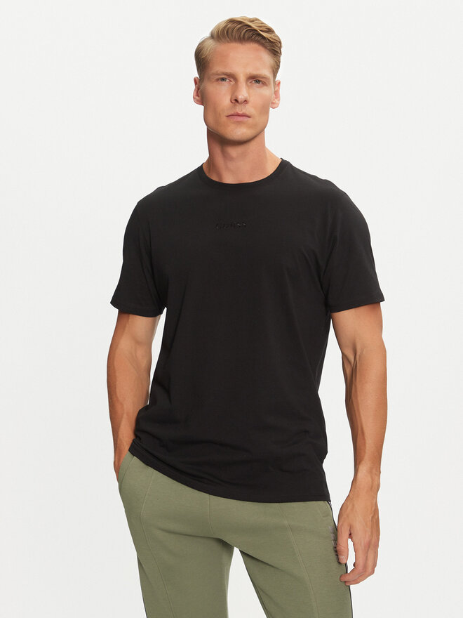 Guess Guess Marškinėliai M4GP39 K7HD0 Juoda Regular Fit