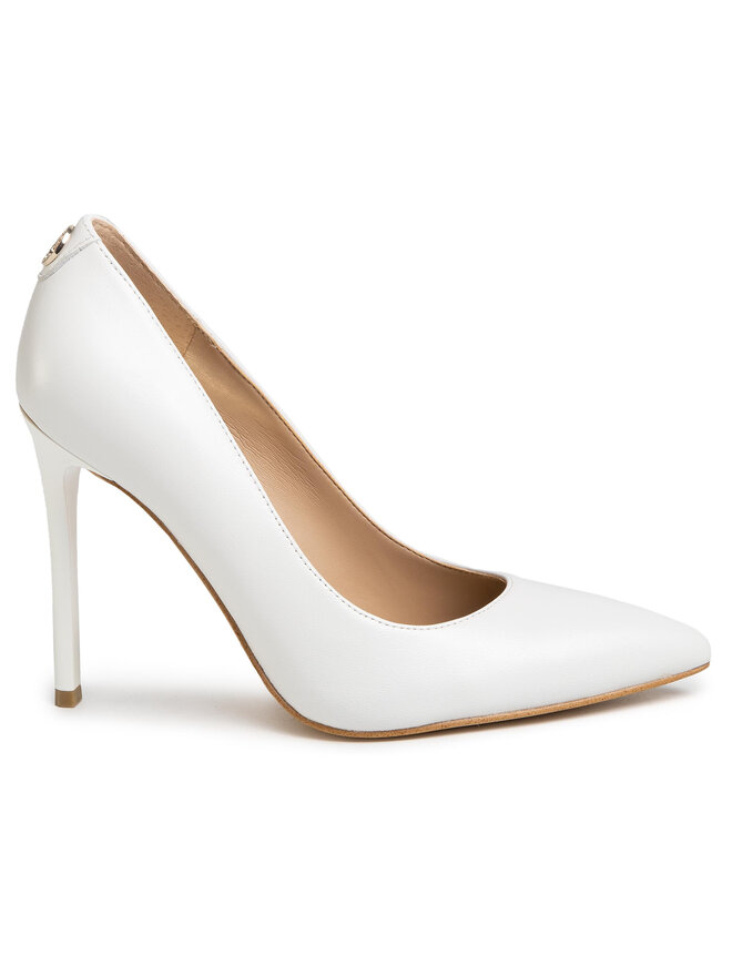 Guess Scarpe stiletto Guess Crew6 FL6CR 6LEA08 Bianco