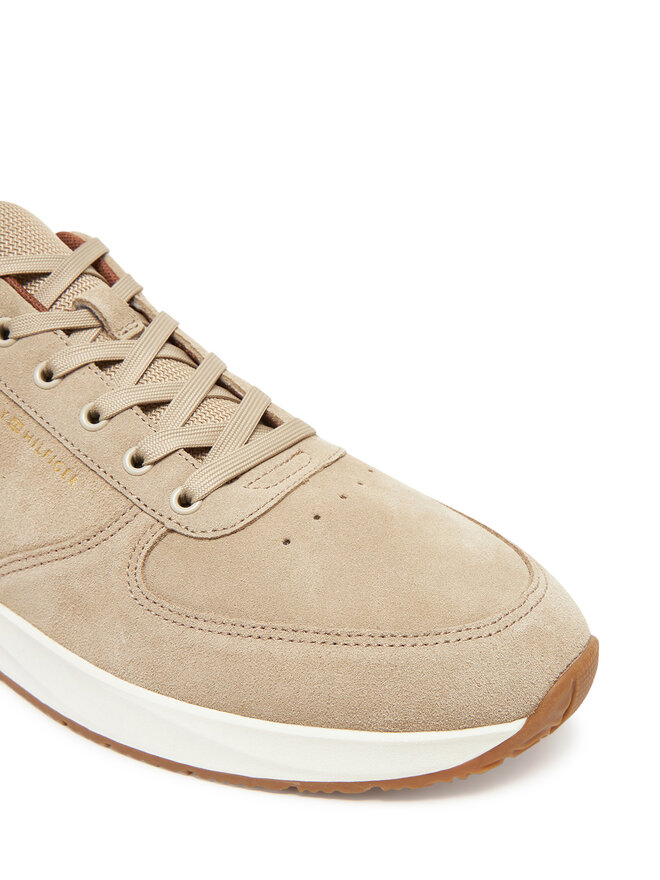 Tommy Hilfiger Sneakersy Tommy Hilfiger Premium Suede Hybrid FM0FM05690 Béžová