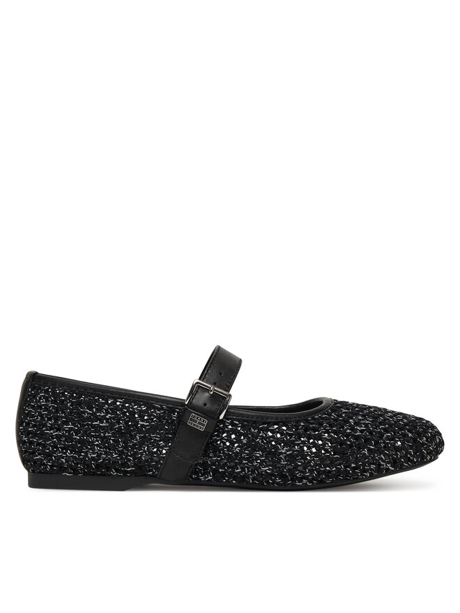 Tommy Jeans Ballerinas Tommy Jeans Tjw Knitted Ballerina EN0EN03030 Schwarz