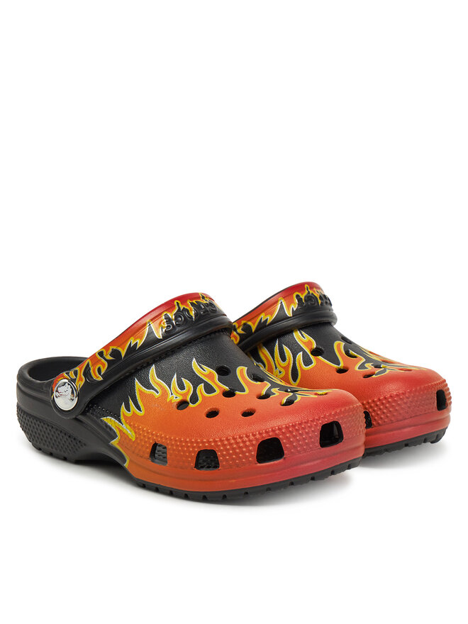 Crocs Klapki Crocs Classic Flames Clog K 210993 Pomarańczowy