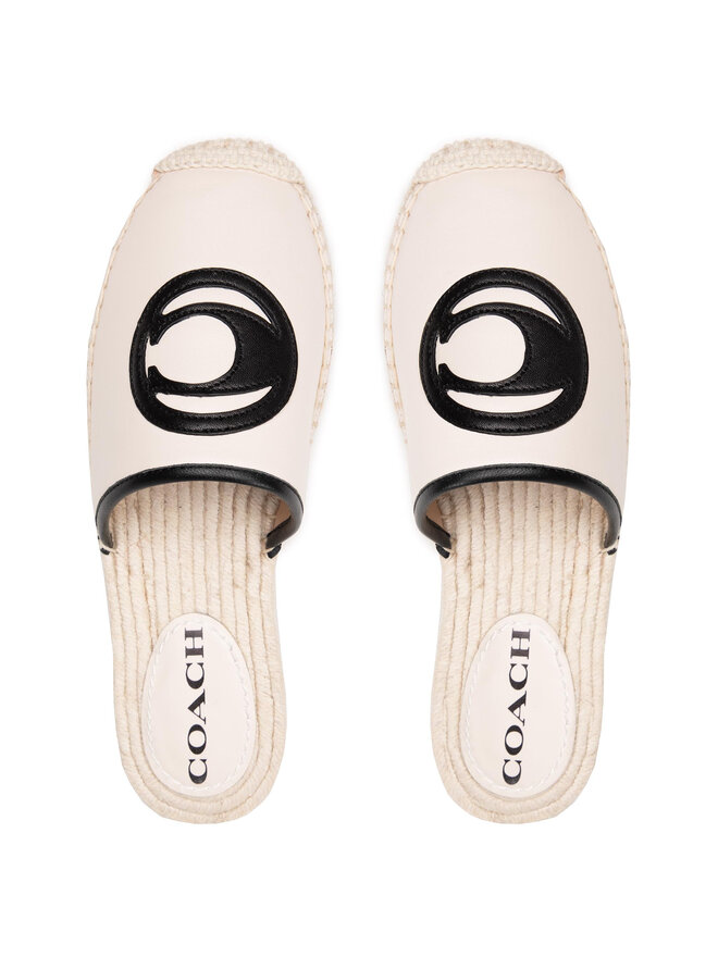 Coach Espadrilles Coach Channing Leather C4337 CHK Weiß