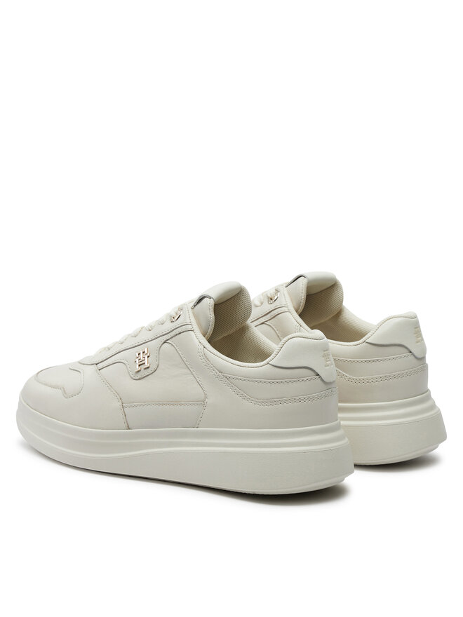Tommy Hilfiger Superge Tommy Hilfiger Lux Pointy Court Sneaker FW0FW07991 Écru