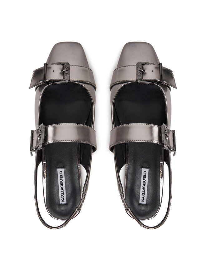 KARL LAGERFELD Sandały KARL LAGERFELD Konnie KL40186A Srebrny
