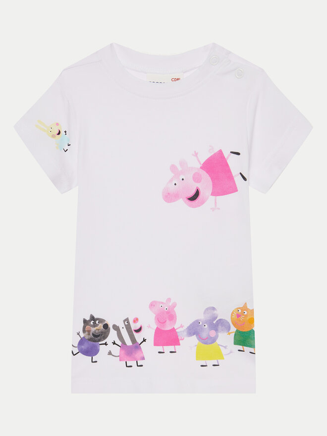Coccodrillo Coccodrillo Camiseta WC4143204LGD Blanco Regular Fit