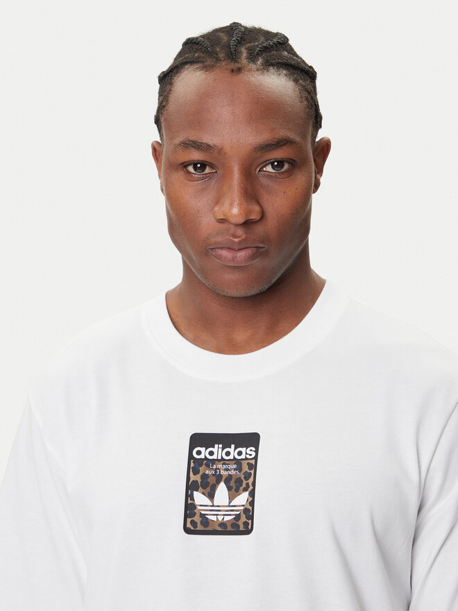adidas Футболка Leo JV7570 Білий Oversize | evzuttya.com.ua
