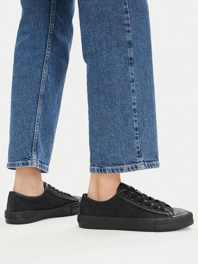 Guess Sneakers aus Stoff Guess FLJCR2 FAL12 Schwarz