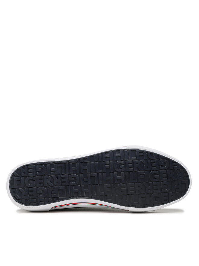 Tommy Hilfiger Tenisówki Tommy Hilfiger Core Corporate Vulc Leather FM0FM04561 Granatowy