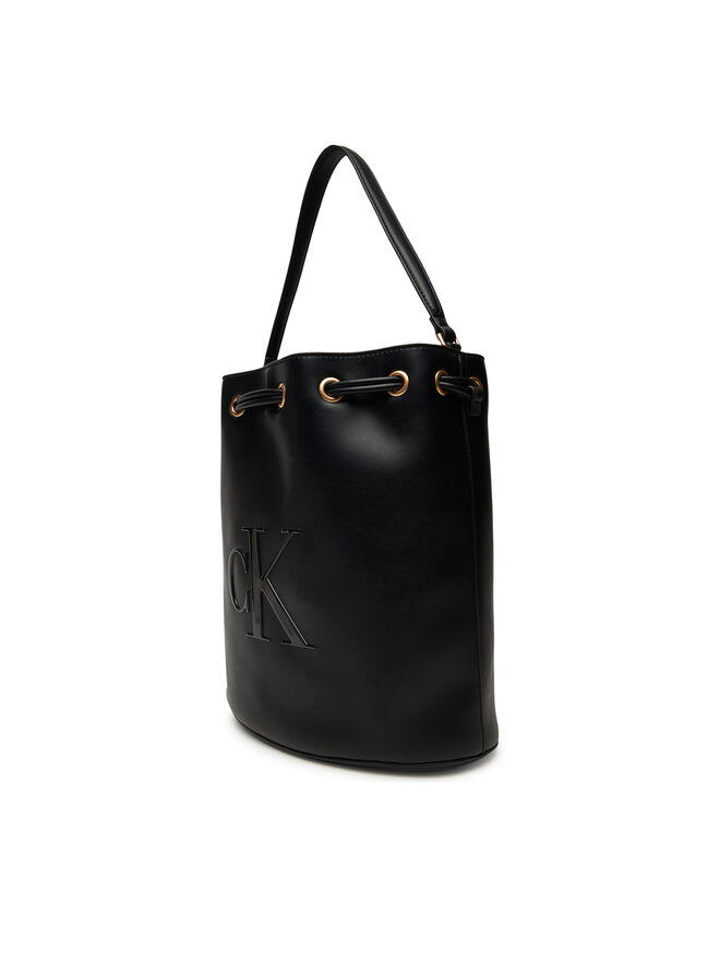 Calvin Klein Soma Calvin Klein Bold Ck Large Bucket Bag LV04F3232G Melns