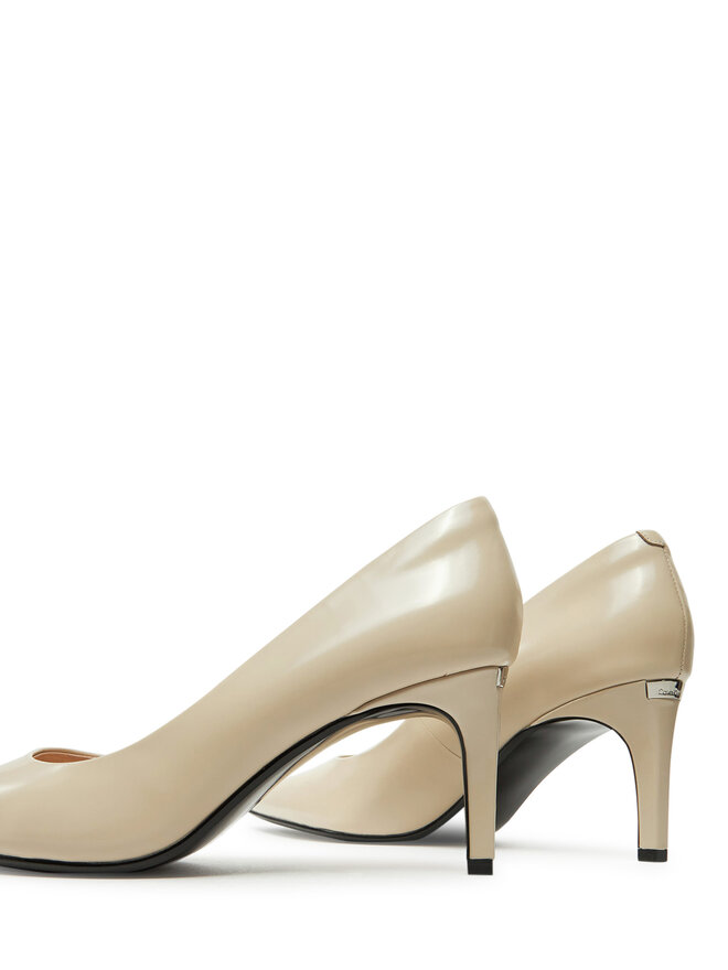 Calvin Klein Pantofi cu toc subțire Calvin Klein Heel Pump 70 - Brush L HW0HW02446 Bej