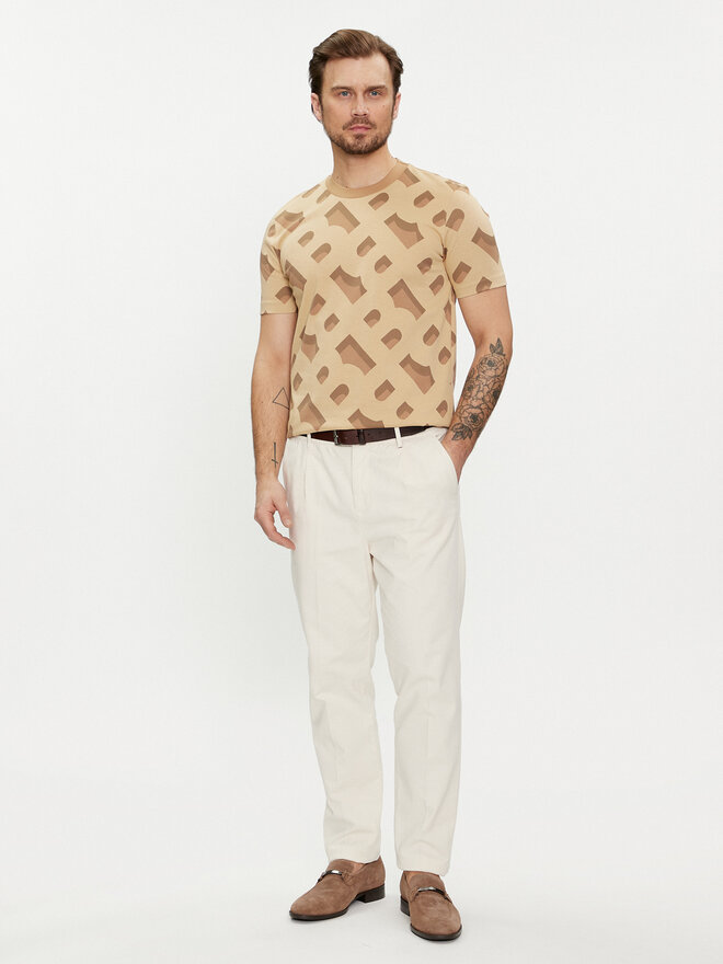 BOSS Boss Футболка Tiburt 419 50504100 Бежевий Regular Fit