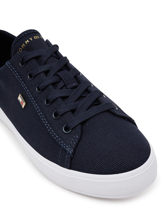 Tommy Hilfiger Sportcipők Tommy Hilfiger Vulc Canvas Lace Up Sneaker FW0FW08647 Sötétkék