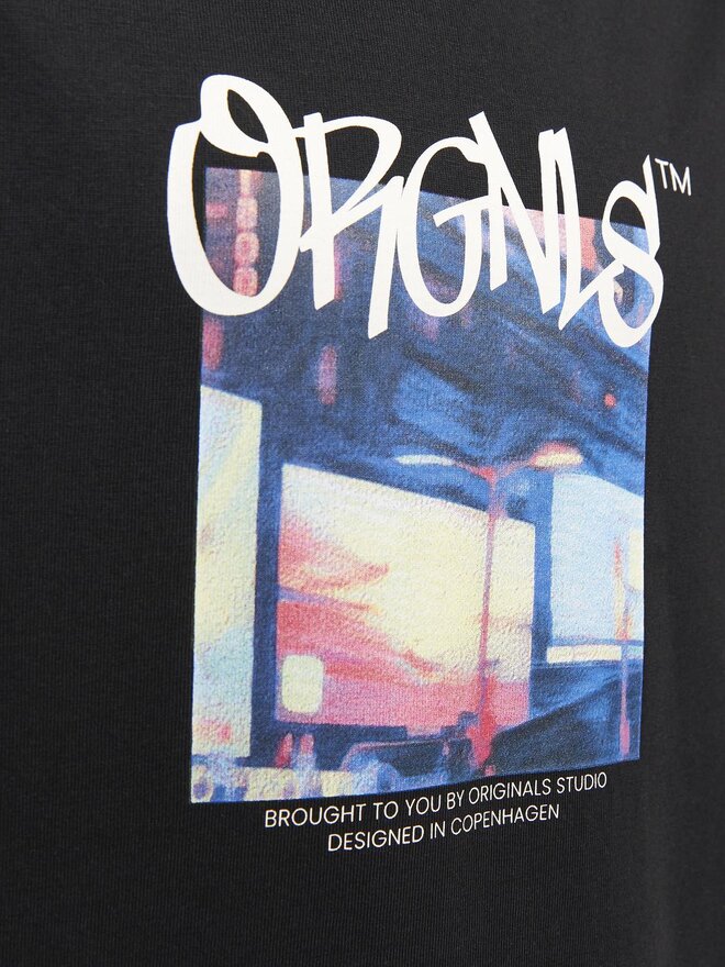 Jack&Jones Junior Jack&Jones Junior Camiseta Bushwick Blur 12263146 Negro Relaxed Fit