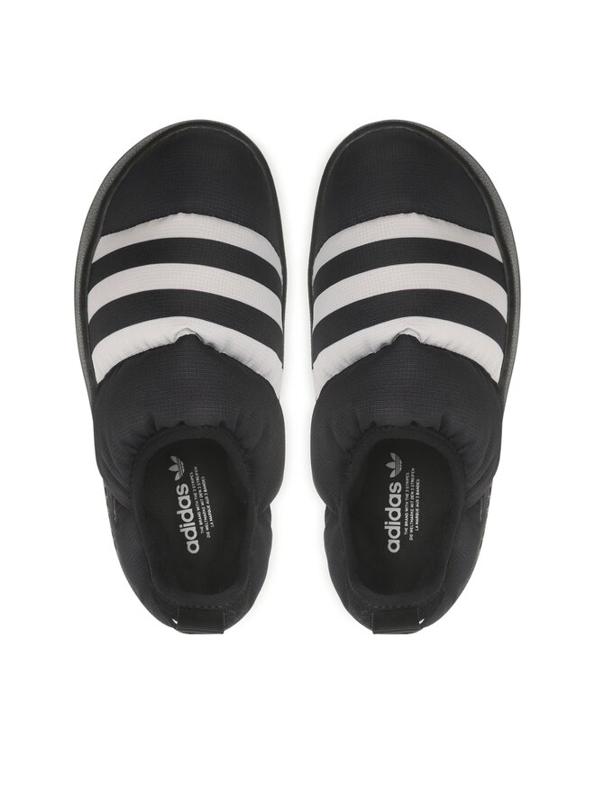 Hausschuhe adidas Puffylette GY4559 Schwarz eschuhe.at