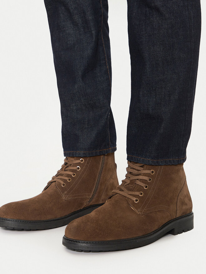 Pepe Jeans Gležnjarji Pepe Jeans PMS50247 Rjava