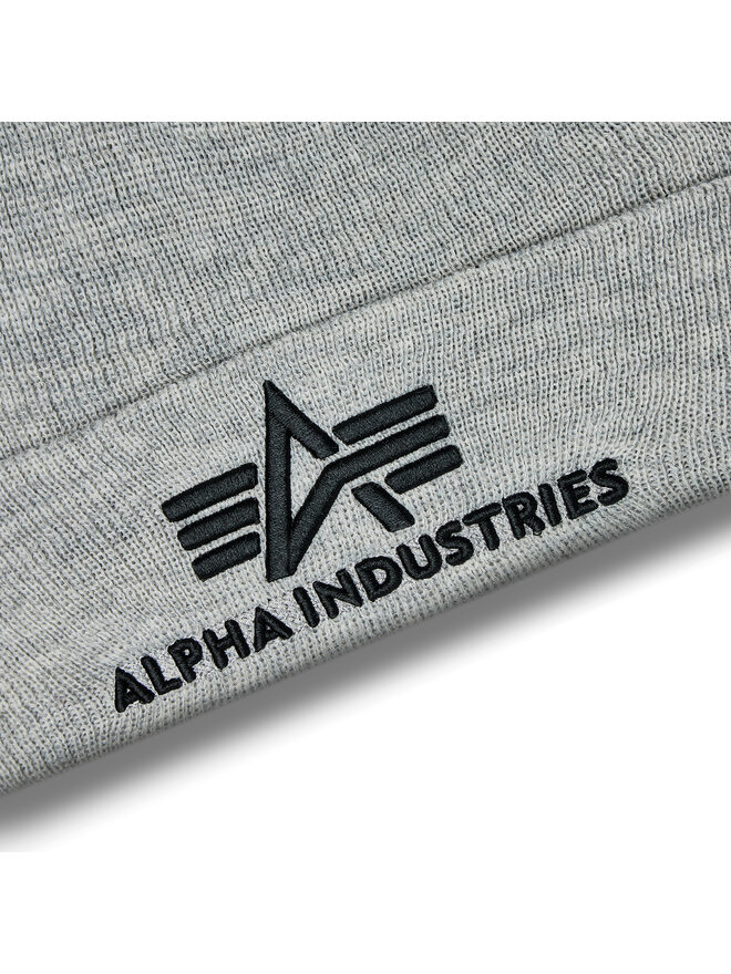Alpha Industries Čepice Alpha Industries 3D Beanie 168910 Šedá
