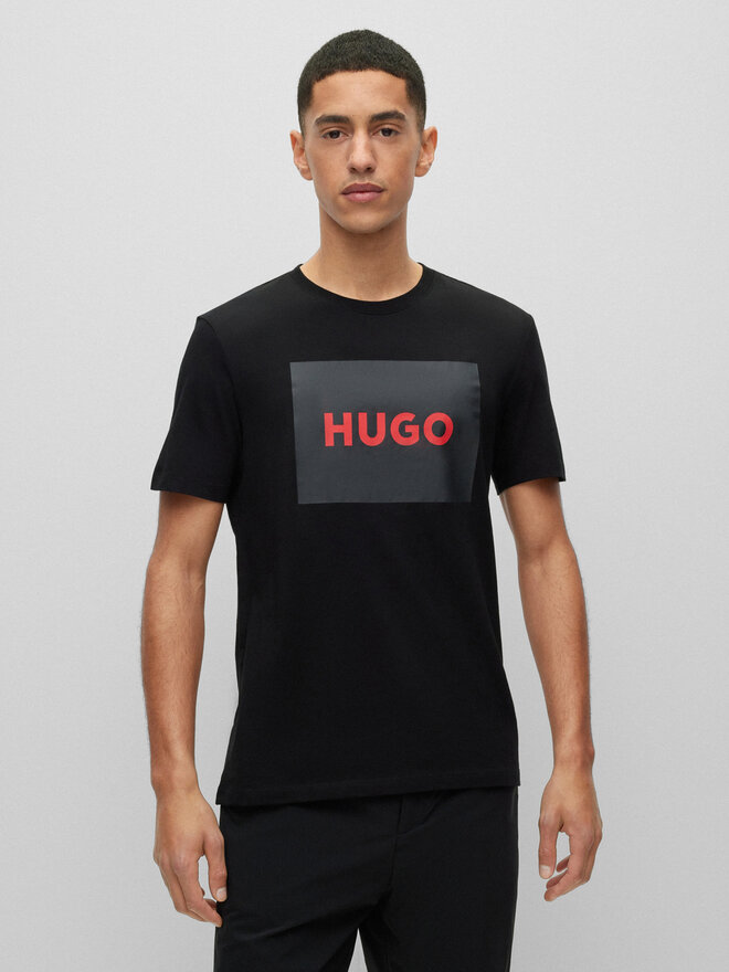 HUGO Hugo T-Shirt Dulive222 50467952 Μαύρο Regular Fit