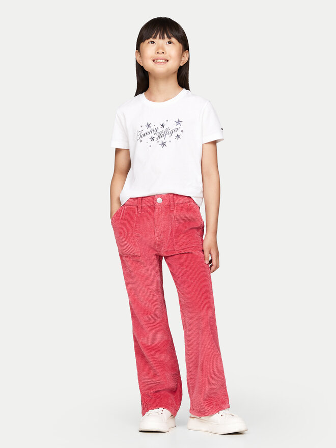 Tommy Hilfiger Tommy Hilfiger T-Shirt KG0KG08250 D Λευκό Regular Fit