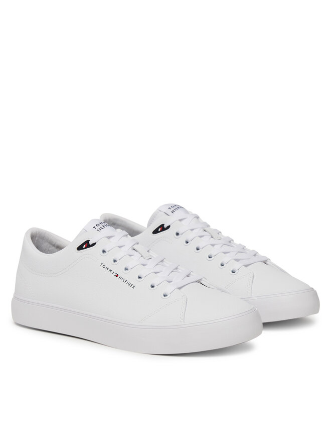 Tommy Hilfiger Кросівки Tommy Hilfiger Th Hi Vulc Core Low Lth Ii Ess FM0FM05511 Білий