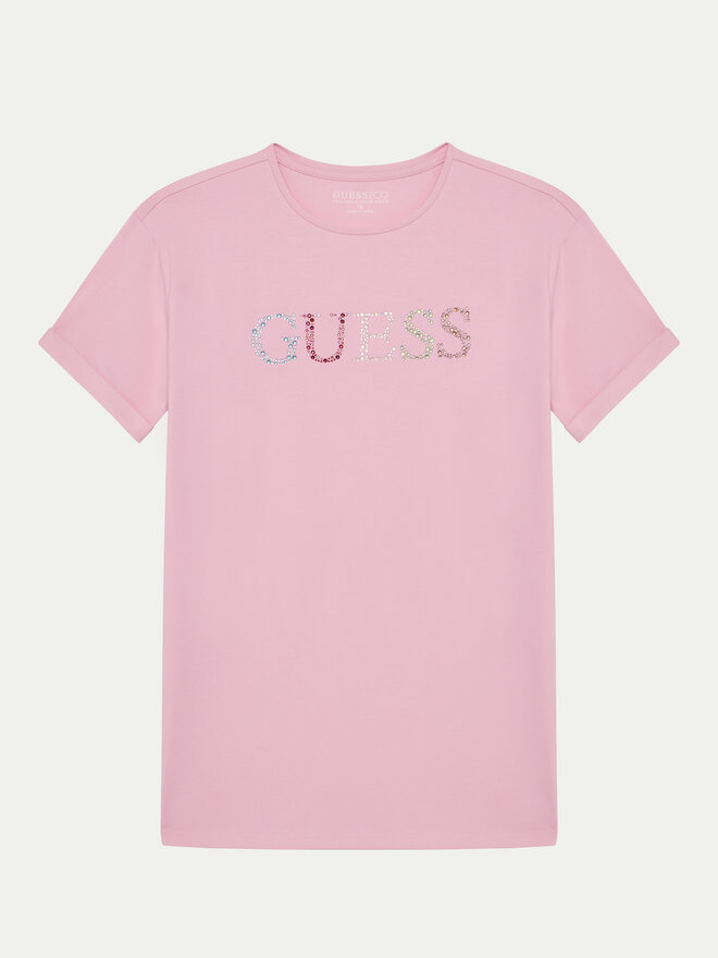 Guess Guess Camiseta J5GI38 J1314 Rosa Regular Fit