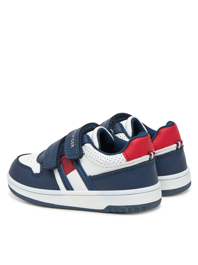 Tommy Hilfiger Sportcipők Tommy Hilfiger Flag Low Cut Velcro Sneaker T1X9-33841-1355 M Sötétkék