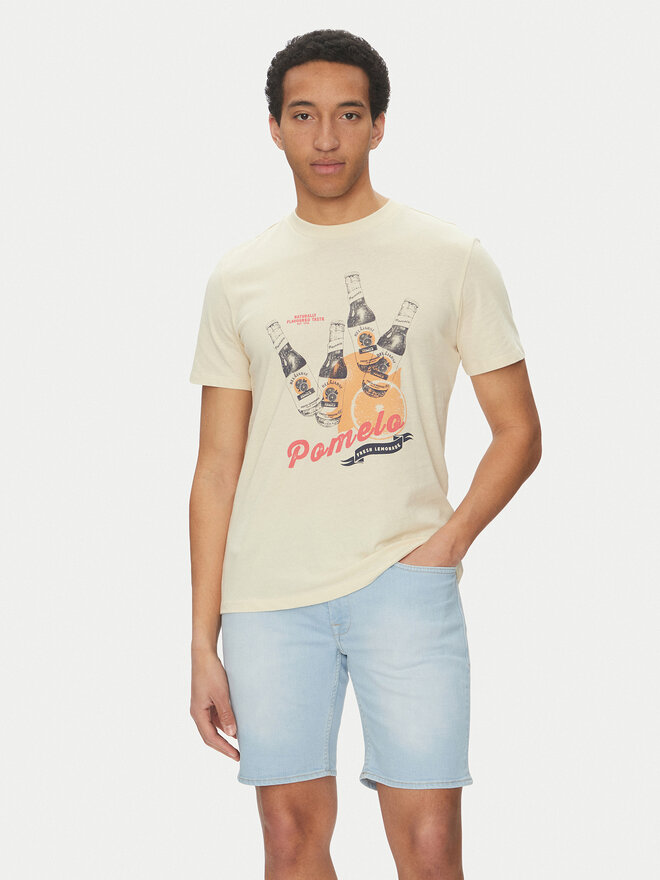 Blend Blend Camiseta 20718263 Beis Regular Fit