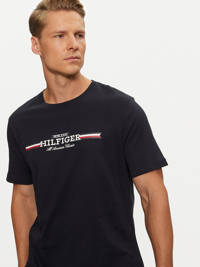 Tommy Hilfiger Tommy Hilfiger Majica MW0MW36480 Mornarsko modra Regular Fit