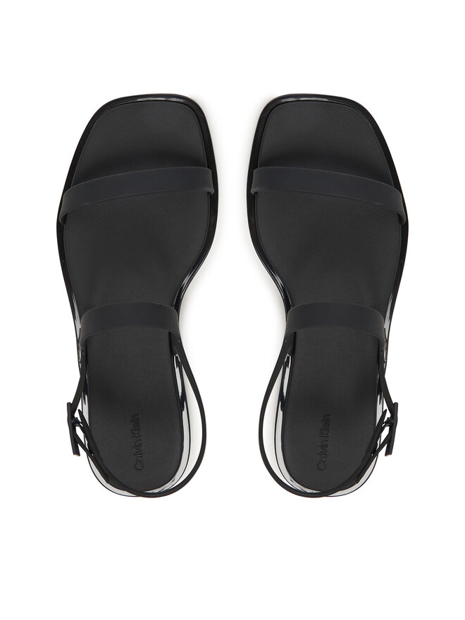 Calvin Klein Sandalen Calvin Klein Jelly Sandal Sling Mat Tran Tpu HW0HW02969 Schwarz