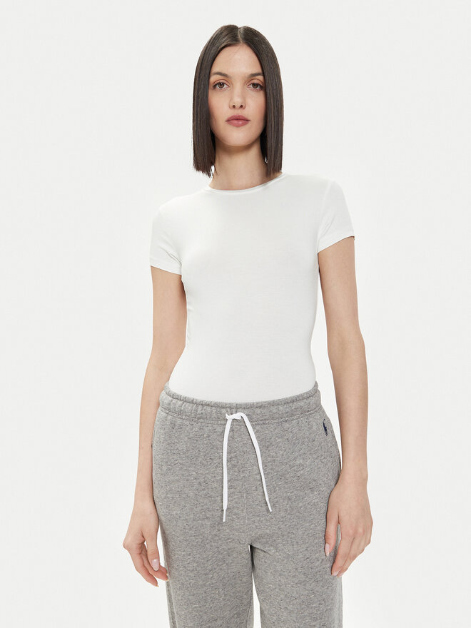 Gina Tricot Gina Tricot Marškinėliai 21287 Balta Slim Fit