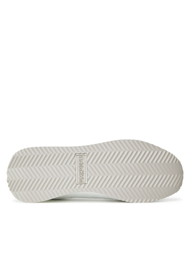 Calvin Klein Αθλητικά Calvin Klein Runner Lace Up Mono Pu HW0HW02574 Λευκό