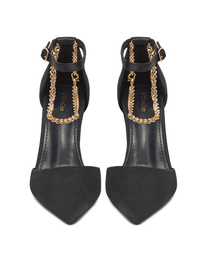 DeeZee Pantofi cu toc subțire DeeZee BG-0228-3 Negru