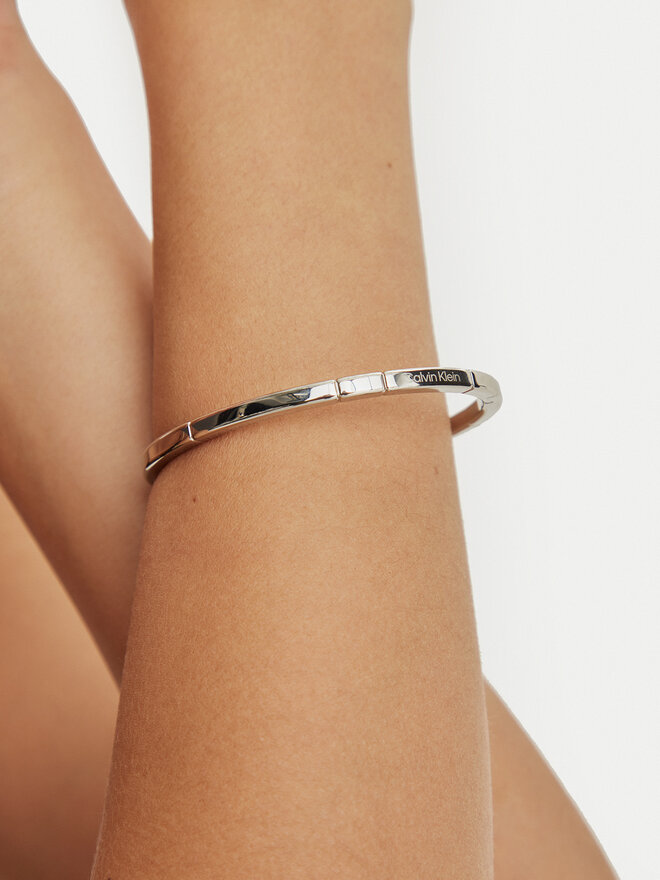 Calvin Klein Bransoletka Calvin Klein 35000454 Srebrny