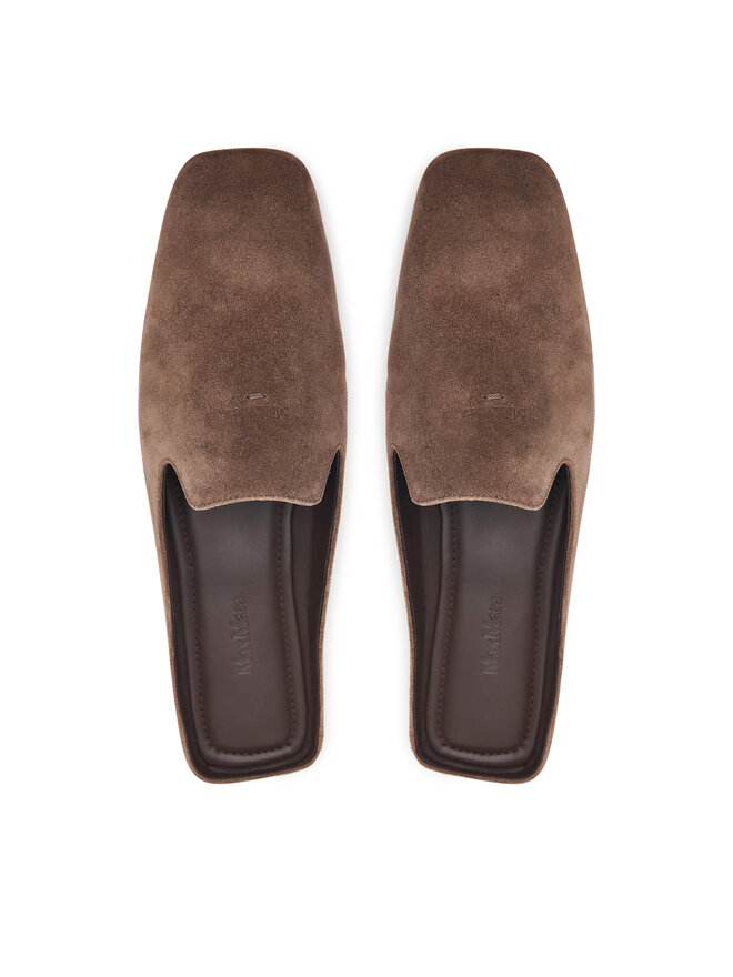 Max Mara Pantoletten Max Mara Tessile 2624526051 Braun