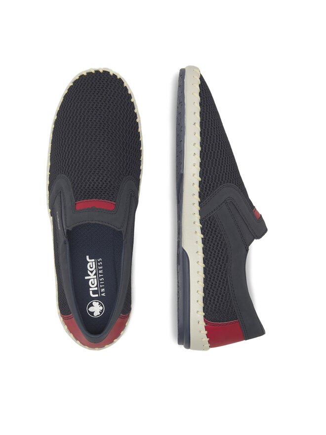 Rieker Pantofi Rieker B4554-14 Bleumarin