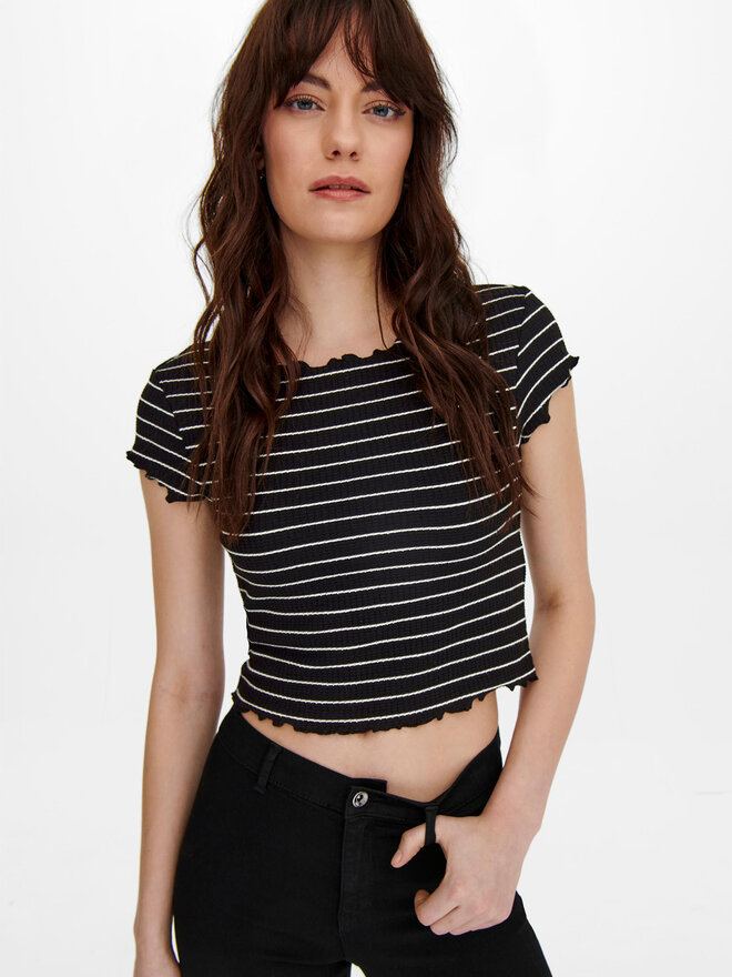 ONLY ONLY T-Shirt Anits 15253651 Μαύρο Regular Fit