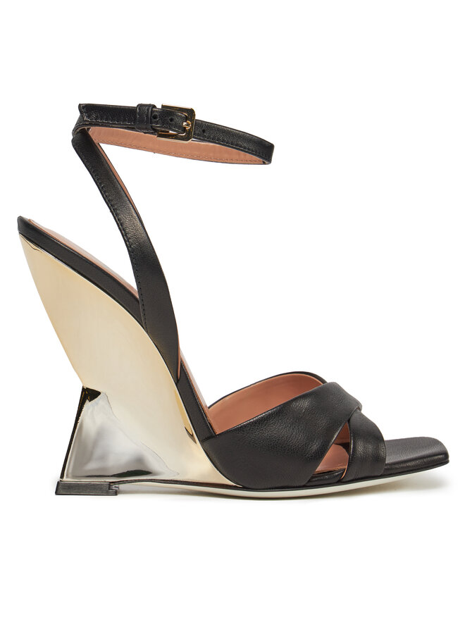 Pollini Sandały Pollini SA1602AE1ITEZ000 Czarny