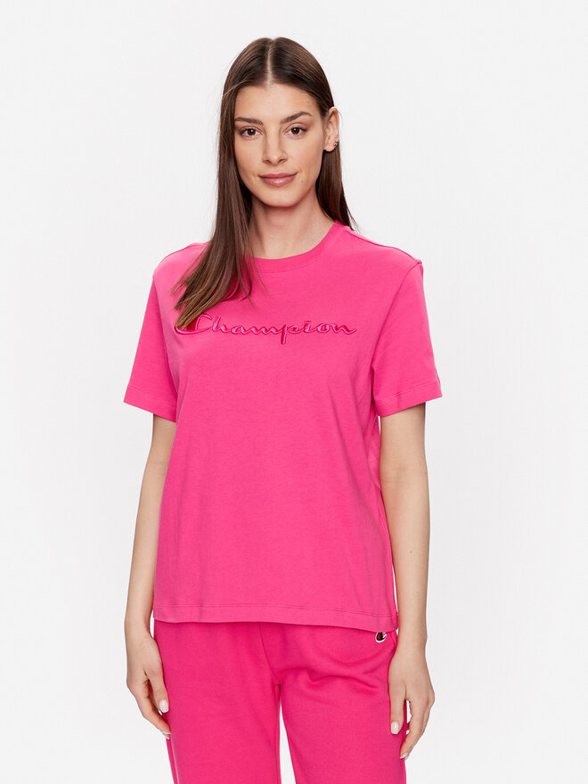 Champion Champion Marškinėliai 116058 Rožinė Regular Fit