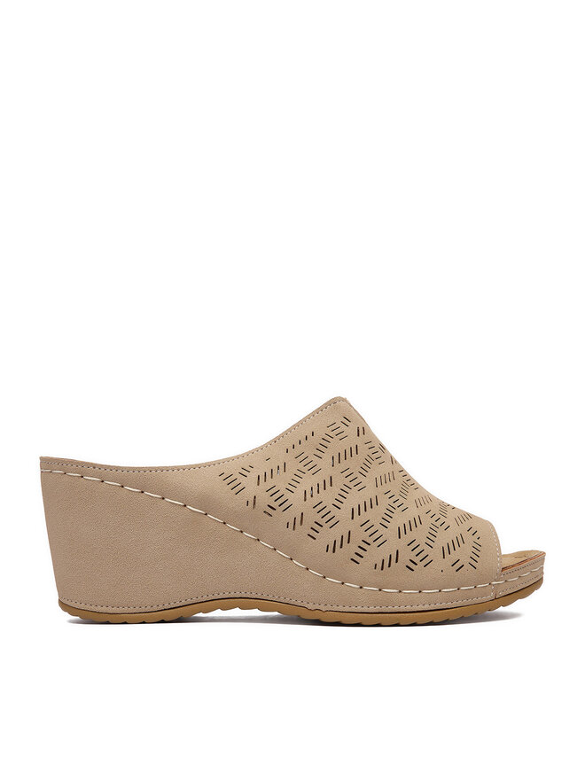 Clara Barson Pantoletten Clara Barson WYL0510-05 Beige