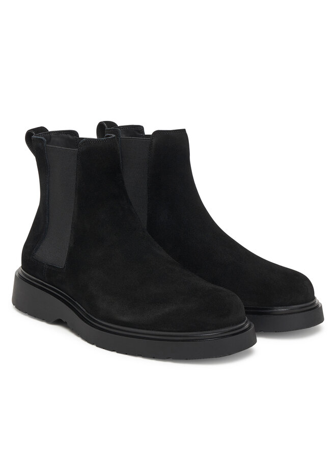 Calvin Klein Klassische Stiefeletten Calvin Klein Combat Ess Chelsea Boot Su YM0YM01372 Schwarz
