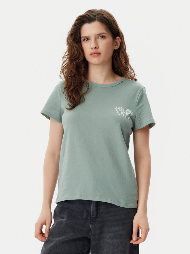 Gap Gap Marškinėliai 723653-04 Žalia Regular Fit